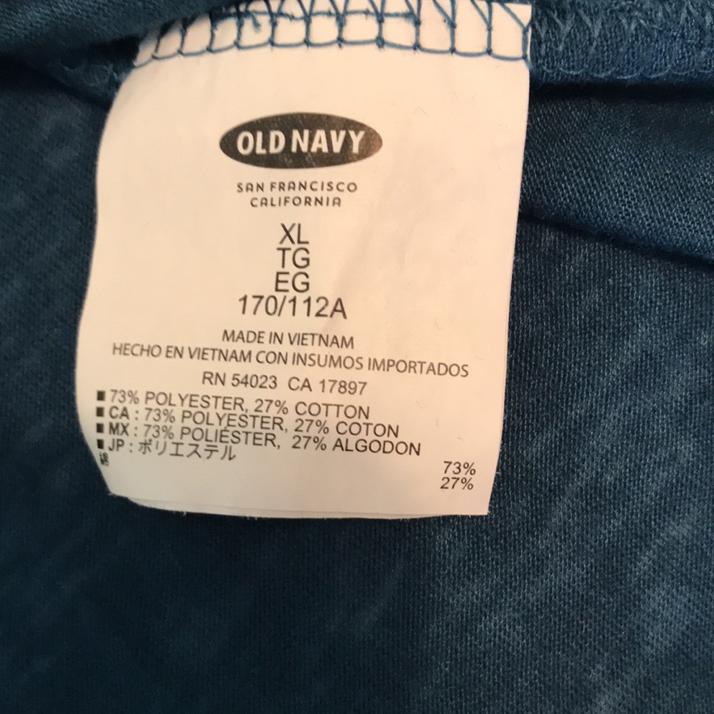 Old Navy Teal Blue Green T-shirt - Picture 4 of 4